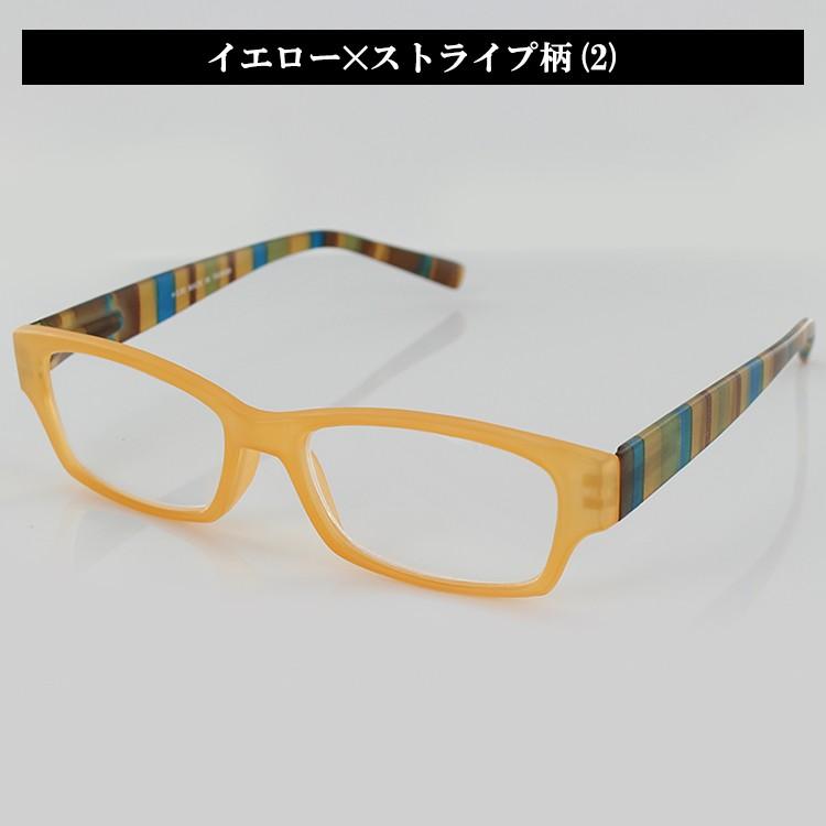 ユーロ・リーディンググラス 老眼鏡 STRIPE R67416 スクエア ユニ