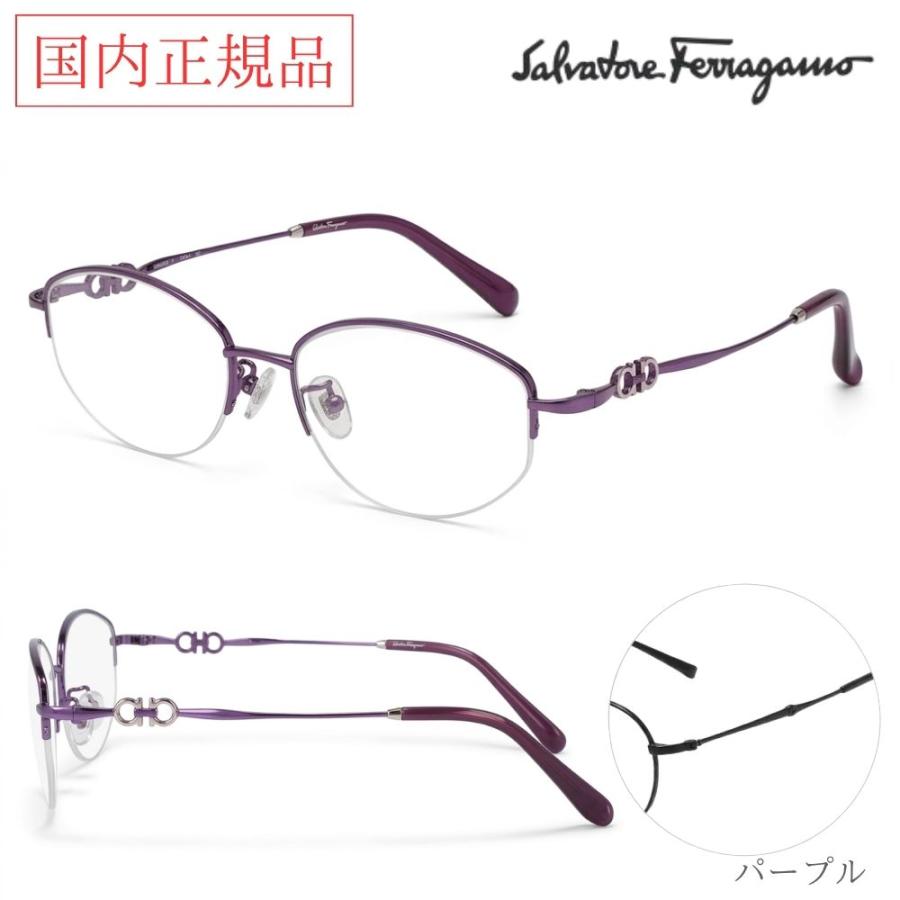 Salvatore Ferragamo サルバトーレフェラガモ メガネフレーム SF2558A 53サイズ ボストン レンズ交換 国内正規品 専用ケース付の画像