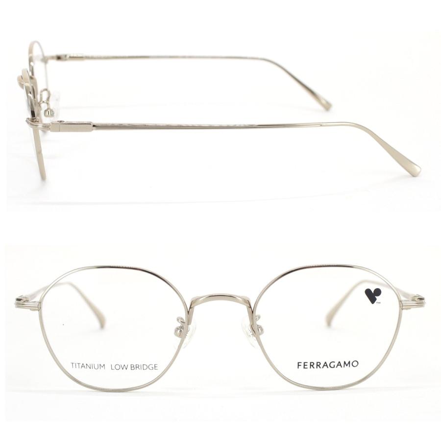 FERRAGAMO フェラガモ メガネ フレームSF2584LB-051-47 FERRAGAMO（フェラガモ） レディース ラウンド ボストン 眼鏡 メガネ