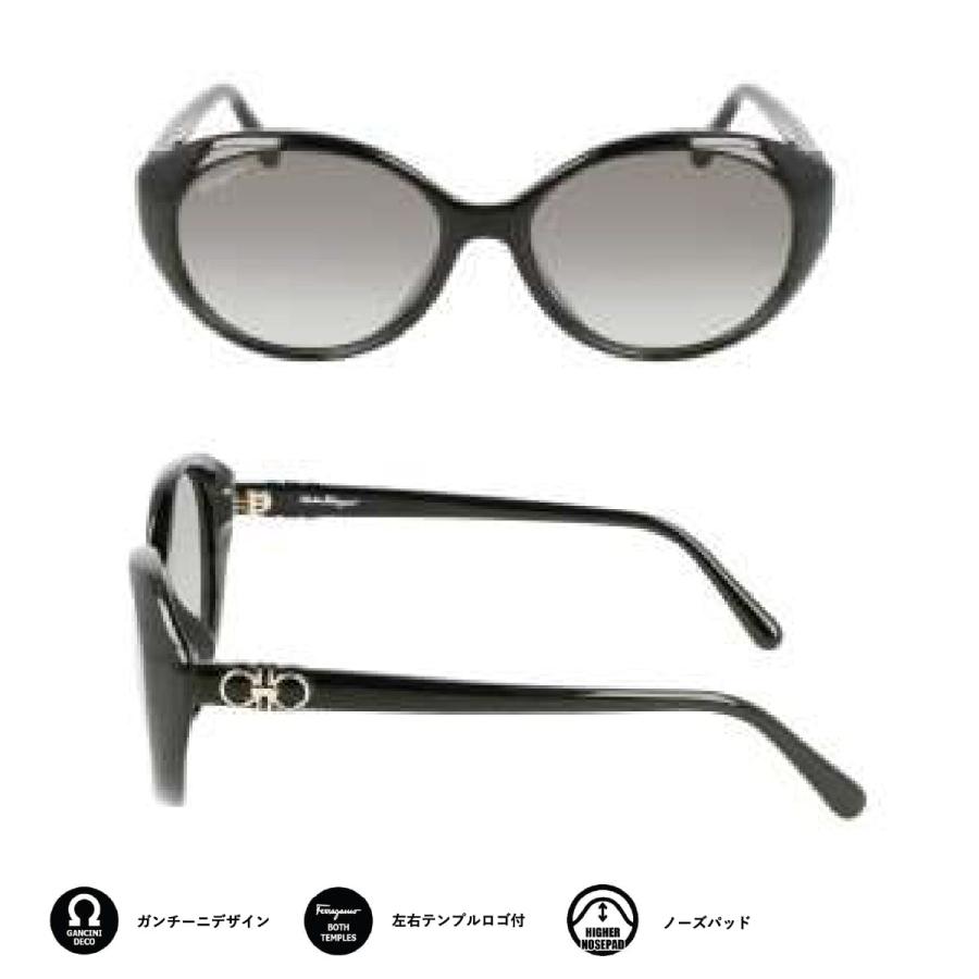 FERRAGAMO フェラガモ SF1074SLB サングラス 57サイズ メンズ