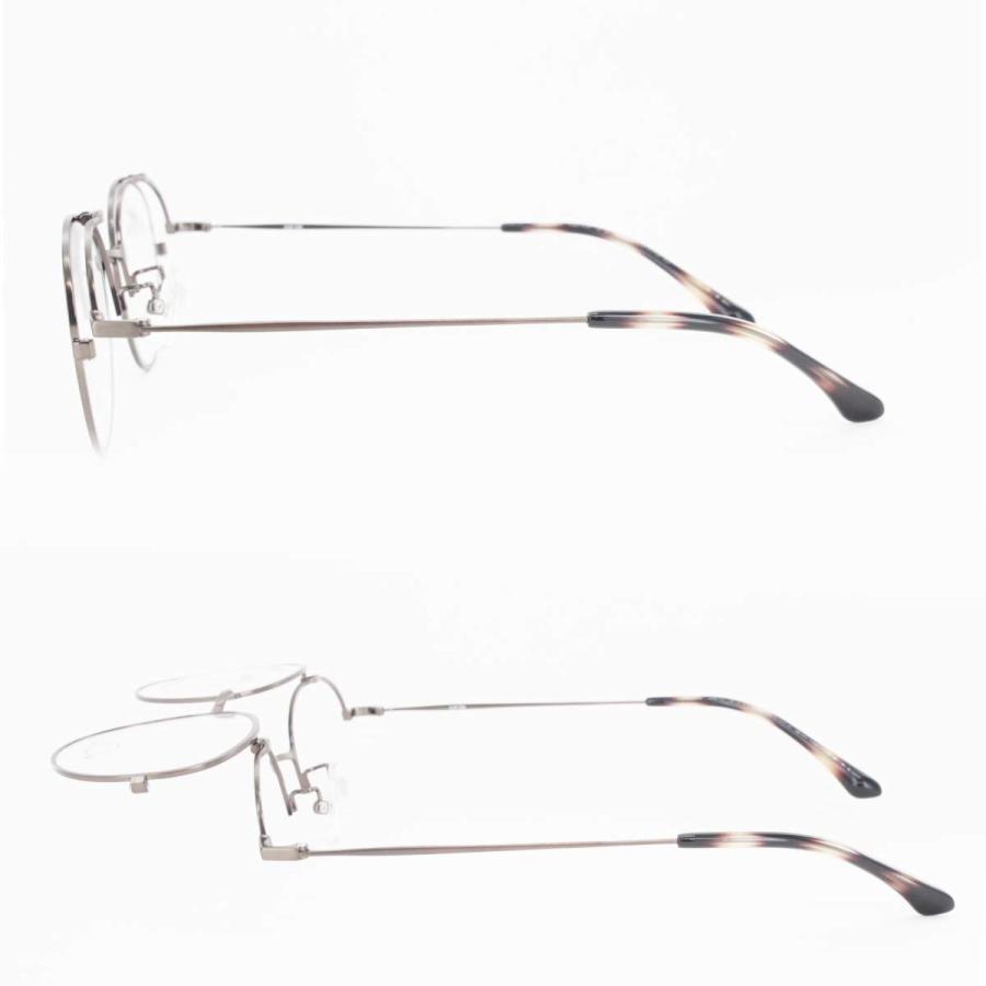 跳ね上げ式メガネ フレーム FLIP ON フリッポン FO-1001 47サイズ