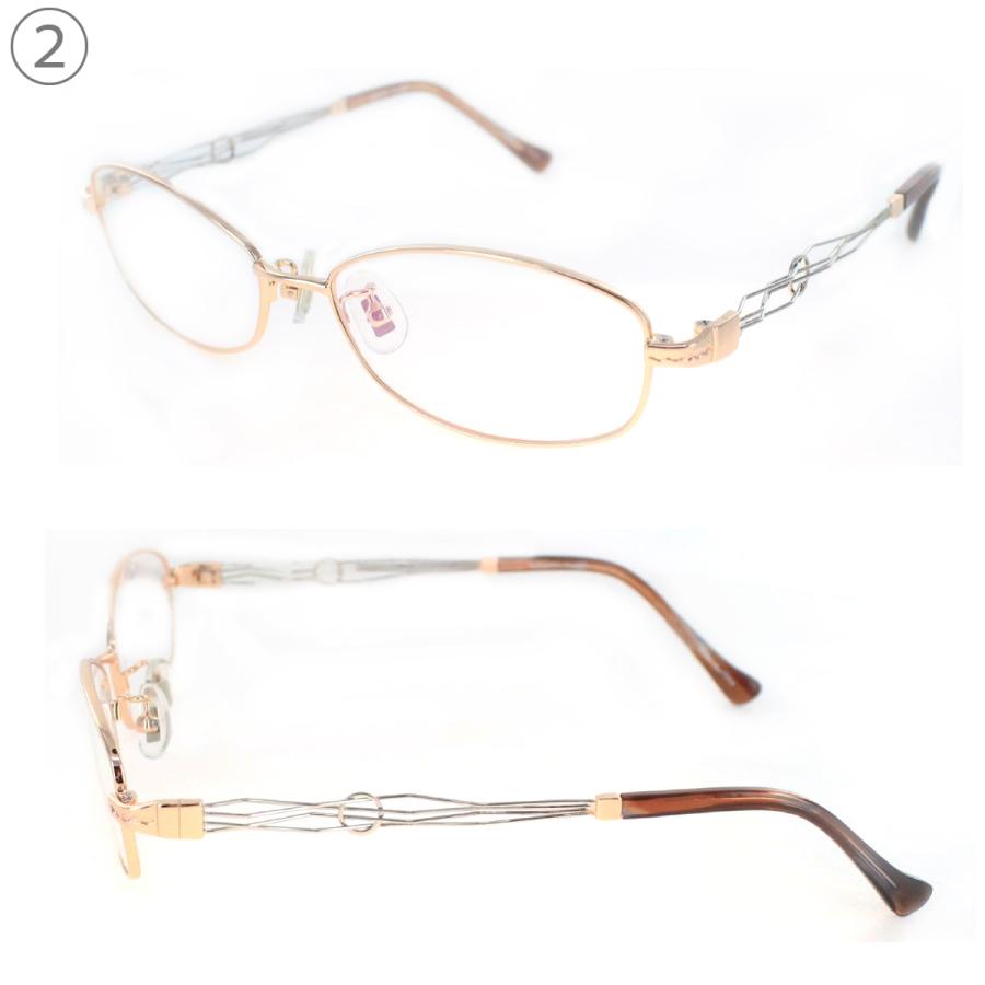 レンズセット】メガネフレーム UV420 レンズつき 2301 53サイズ