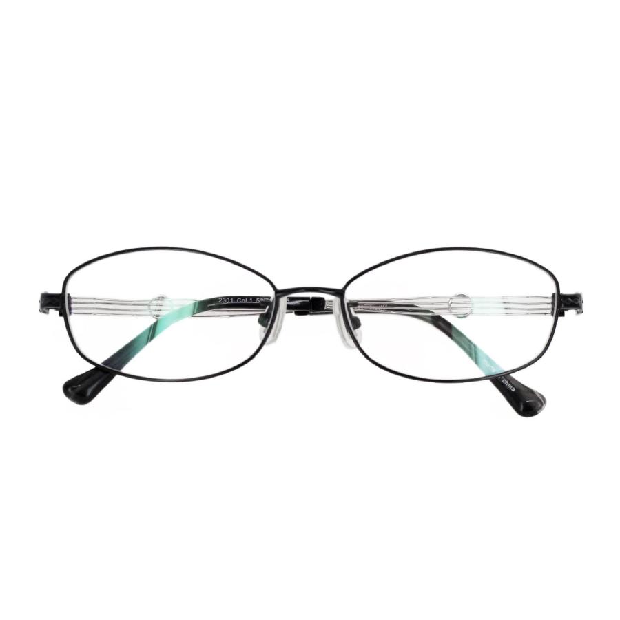 レンズセット】メガネフレーム UV420 レンズつき 2301 53サイズ