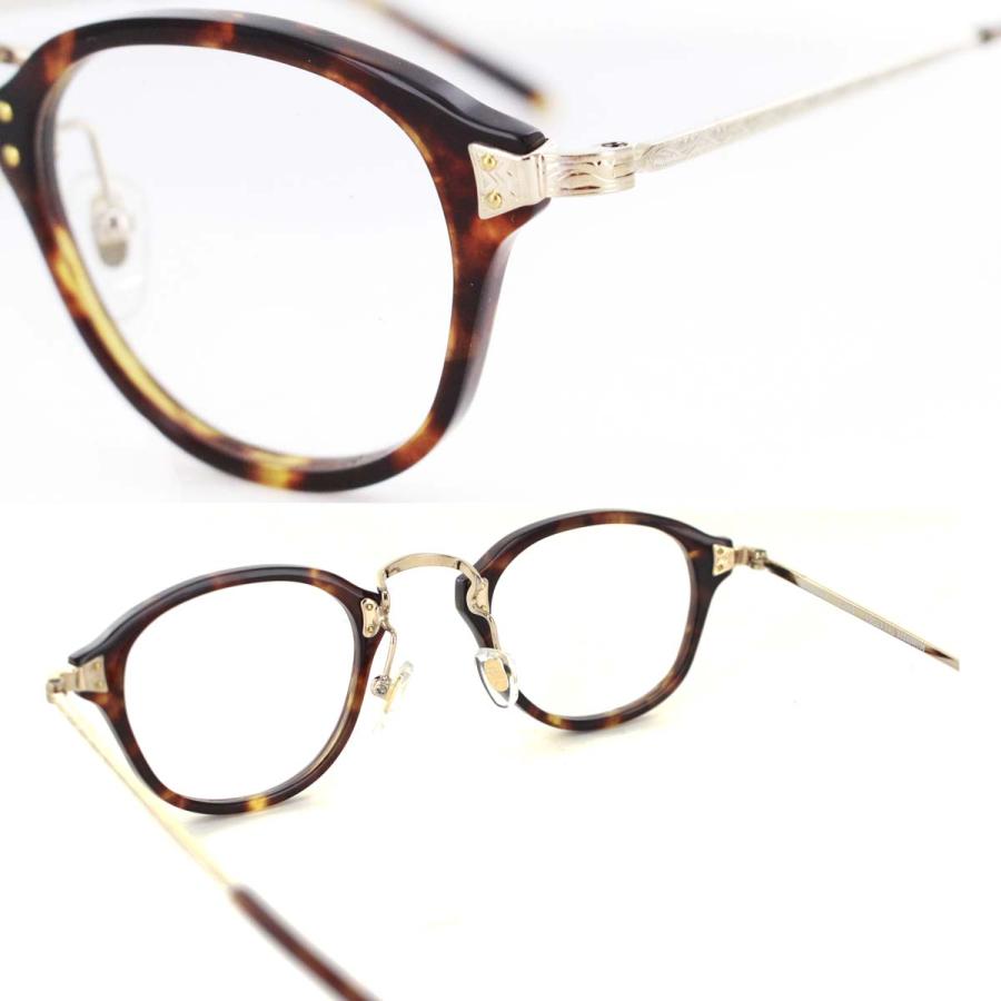 メガネ６個まとめ売り、時計屋整理品、新品 越前國甚六作 コンビネーション ボストンフレーム EZ-021 日本製