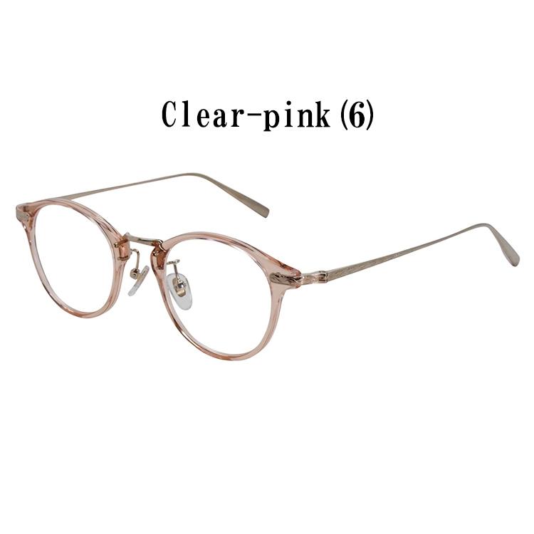 【国内正規品】【日本製】越前國甚六作 メガネフレーム EZ-012 47サイズ 度付き対応 商品番号：jin10 越前國甚六作 pink