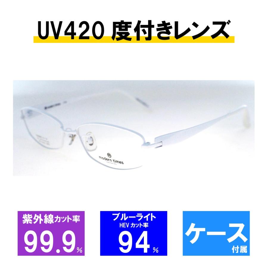 レンズセット] モダンタイムス メガネフレーム メガネ UV420 レンズ