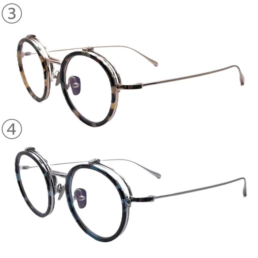 跳ね上げ式メガネ メトロノーム Mallow Trad TR2201 44サイズ 眼鏡