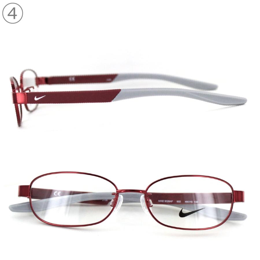 メガネ・老眼鏡 Nike with flexon NIKE Flexon 4065 038 Silver Rectangular Eyeglasses Frames 52