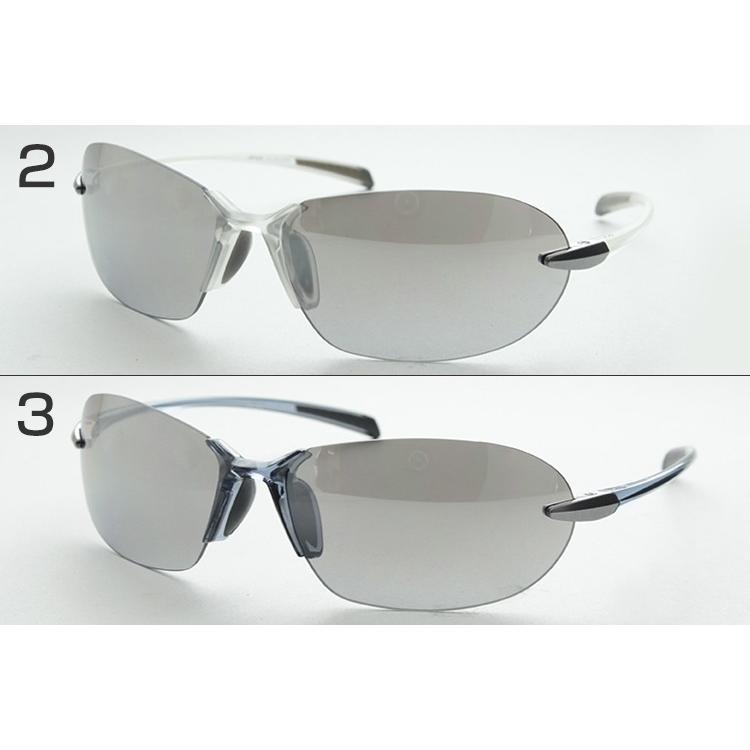 アックス AS-205 サングラス ふちなし ミラーレンズ 日除け 西陽