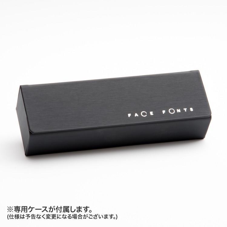 FaceFonts フェイスフォント 306 メガネ スクエア 度付き 鼻パット