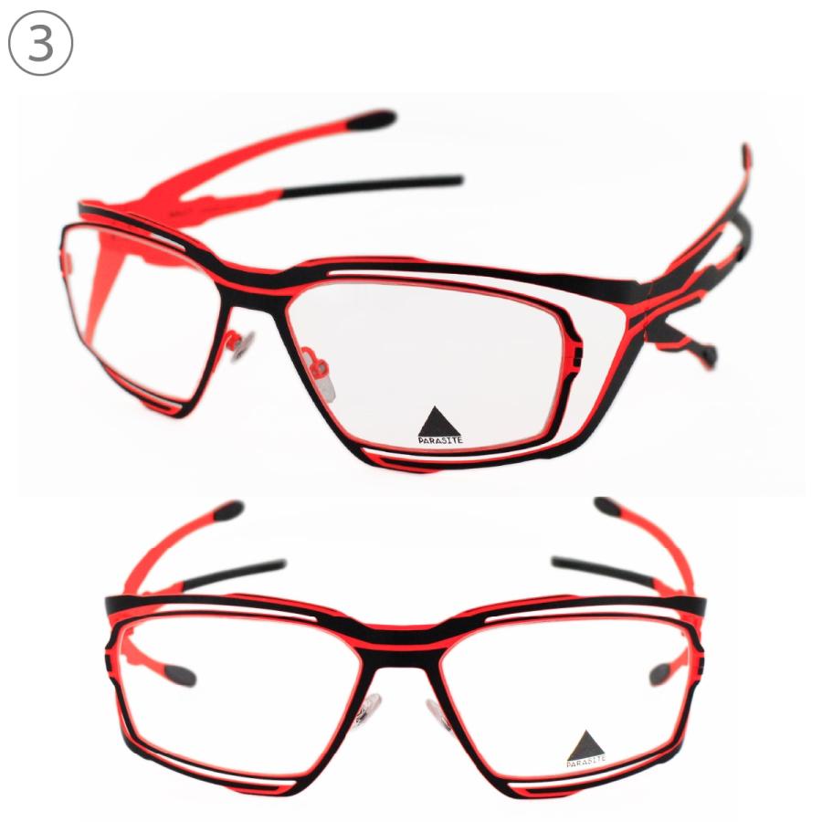パラサイト PARASITE GENESIS1 53サイズ メンズ 男性用 スクエアメガネ