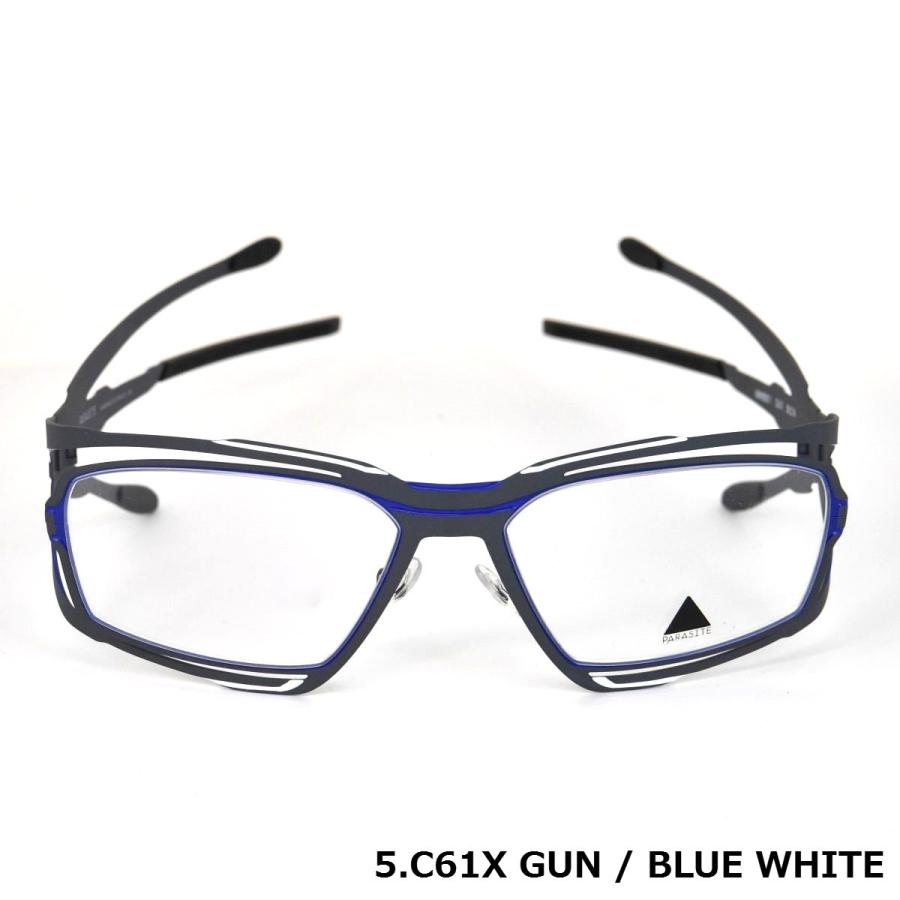 パラサイト PARASITE GENESIS1 53サイズ メンズ 男性用 スクエアメガネ