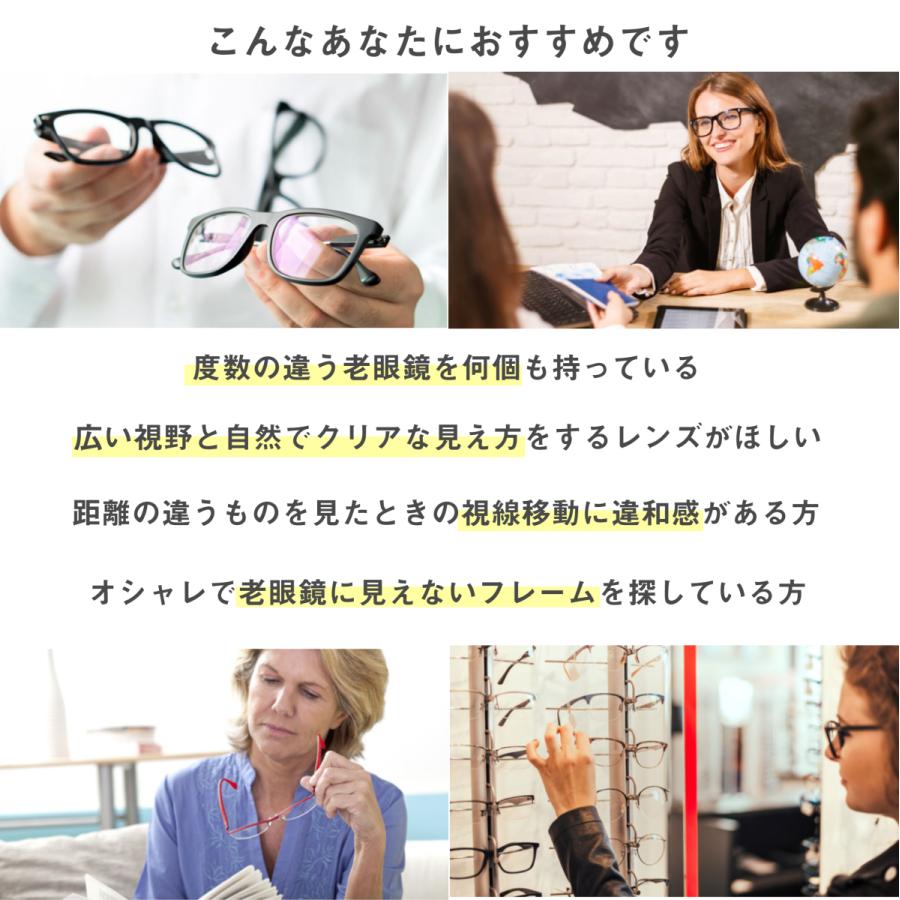 ピントグラス pint glasses PG-809 中度レンズモデル +2.50D〜+0.6D