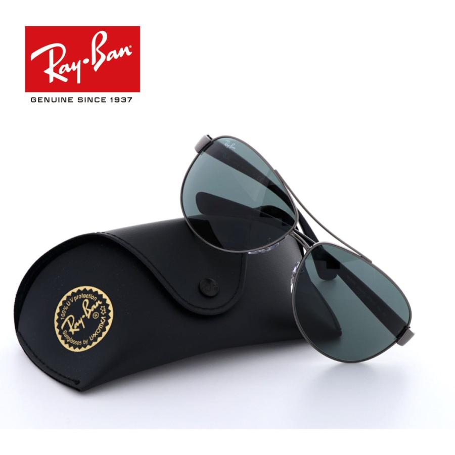 サングラス Ray-Ban レイバン RB3386F 004/71 67 アビエーター ガンメタル/グリーンクラシック ティアドロップ 紫外線 送料無料｜squacy｜04