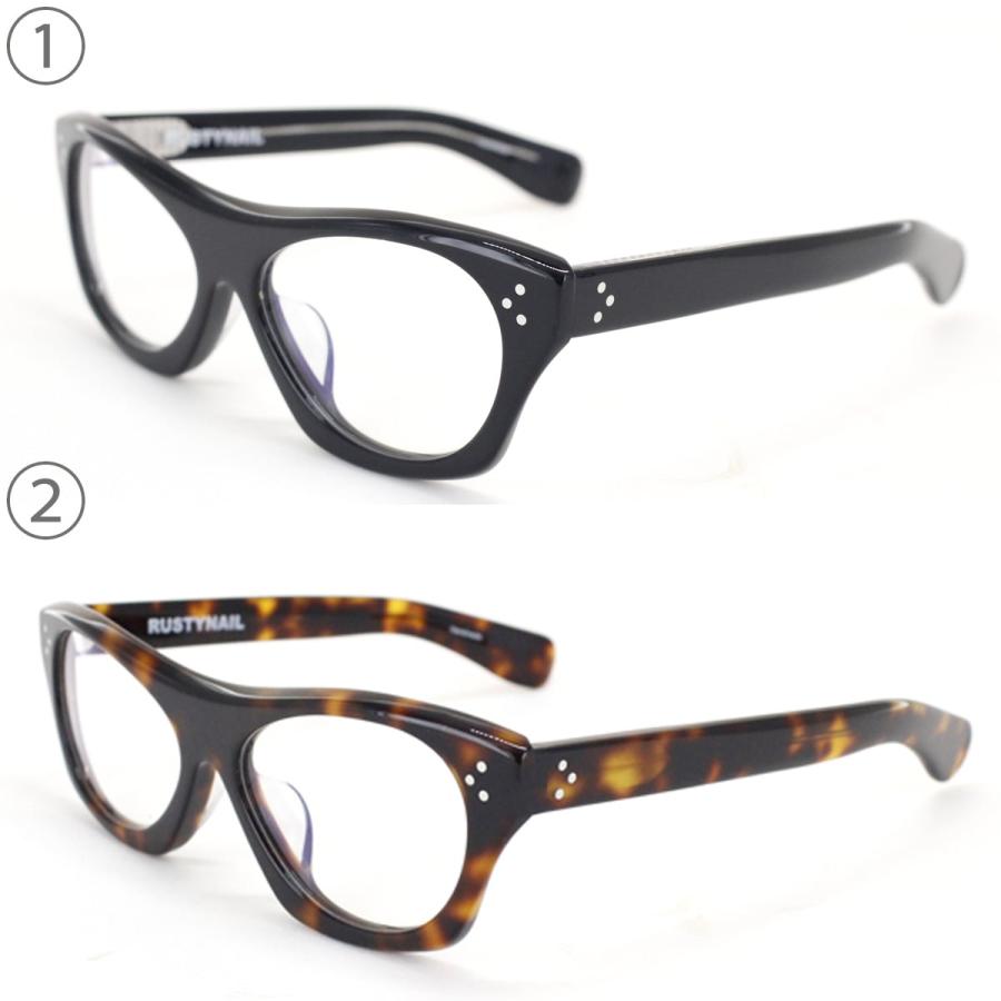 レンズ無料 ラスティネイル RUSTYNAIL 鯖江メガネ 近視 伊達 新品 新品 ヴィンテージ ラスティネイル ウェリントン 鯖江メガネ 度