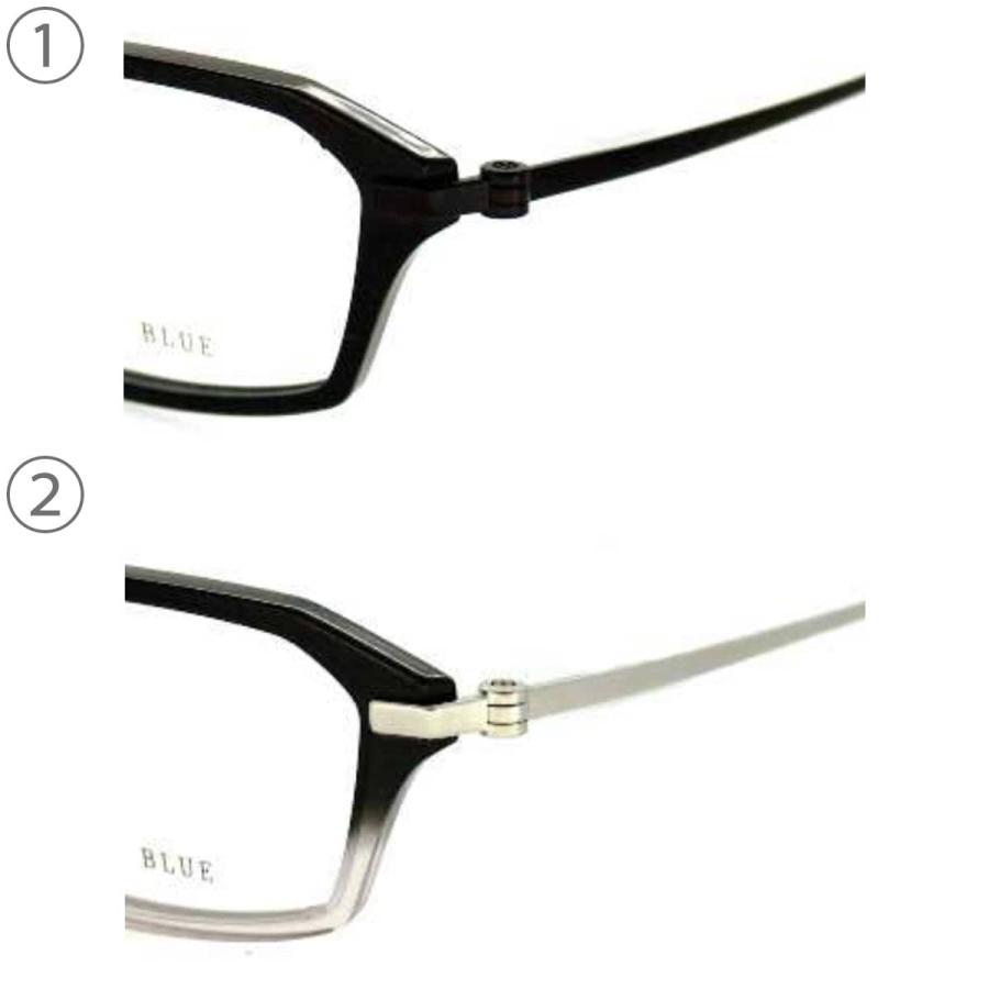 SAXE BLUE ザックスブルー SB-7093 56サイズ スクエア フルリム 樹脂