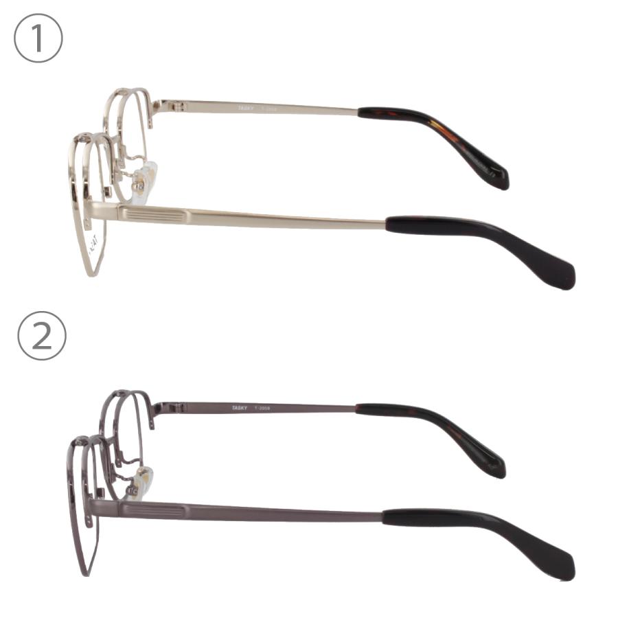TASKY] タスキー T-2059 54サイズ 跳ね上げ メガネ シャープ 薄型