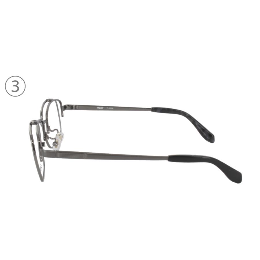 TASKY] タスキー T-2059 54サイズ 跳ね上げ メガネ シャープ 薄型