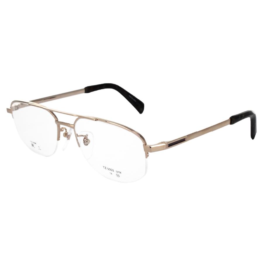 Clover 手造り眼鏡 鐡三］ メガネフレーム TZ5003-1-56 サイズ56