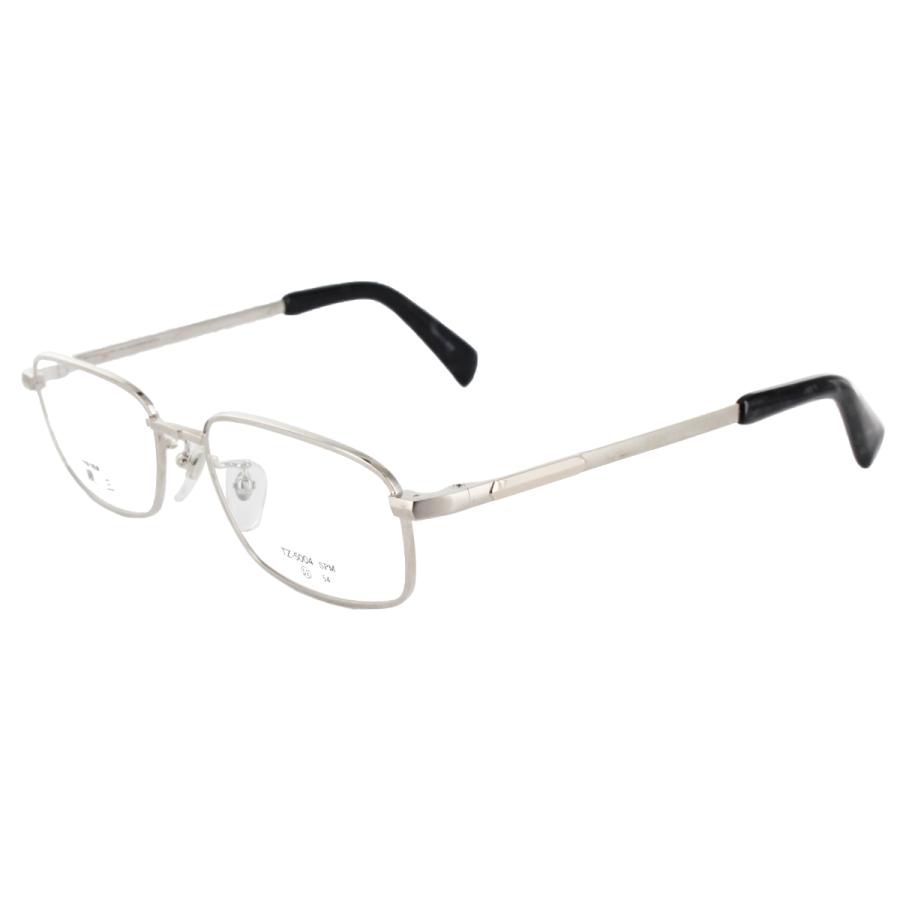 ［Clover 手造り眼鏡 鐡三］ メガネフレーム TZ5004-2-52 サイズ52 クロバー眼鏡 ヴィンテージ デッドストック メタルフレーム サンプラチナ アンティーク