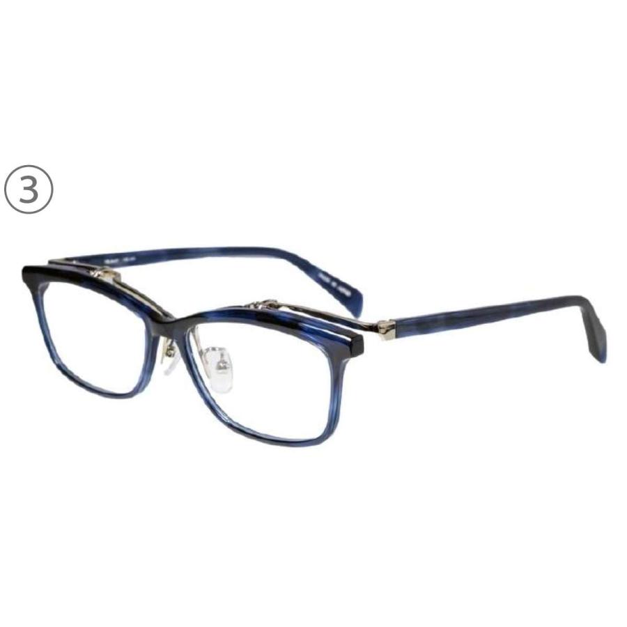 跳ね上げ式メガネ YBLabo23 ワイビーラボ YBL103 55サイズ スクエア型