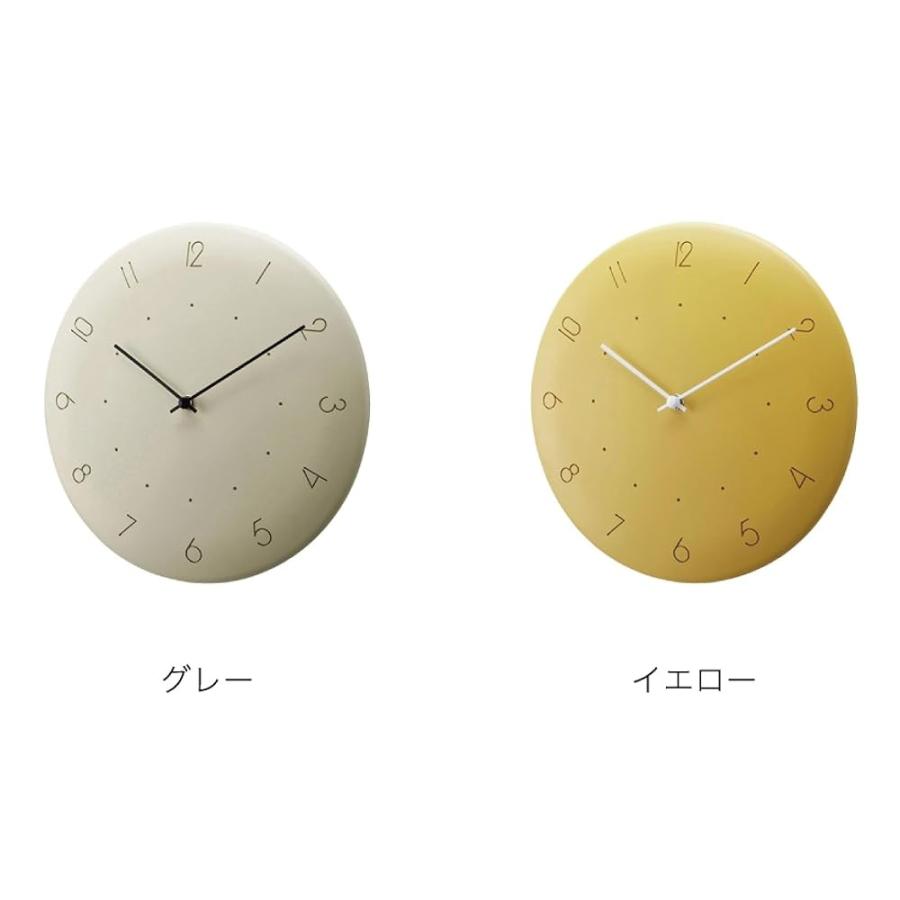 インターフォルム 掛け時計 カルマル CL-4340YE イエロー ホワイト