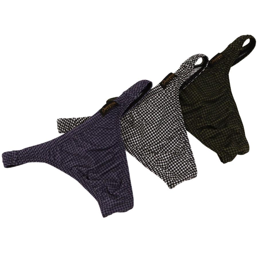 Tバック メンズ Houndstooth アンダーウェア グレイブボールト Gravevault | Gravevault | 06