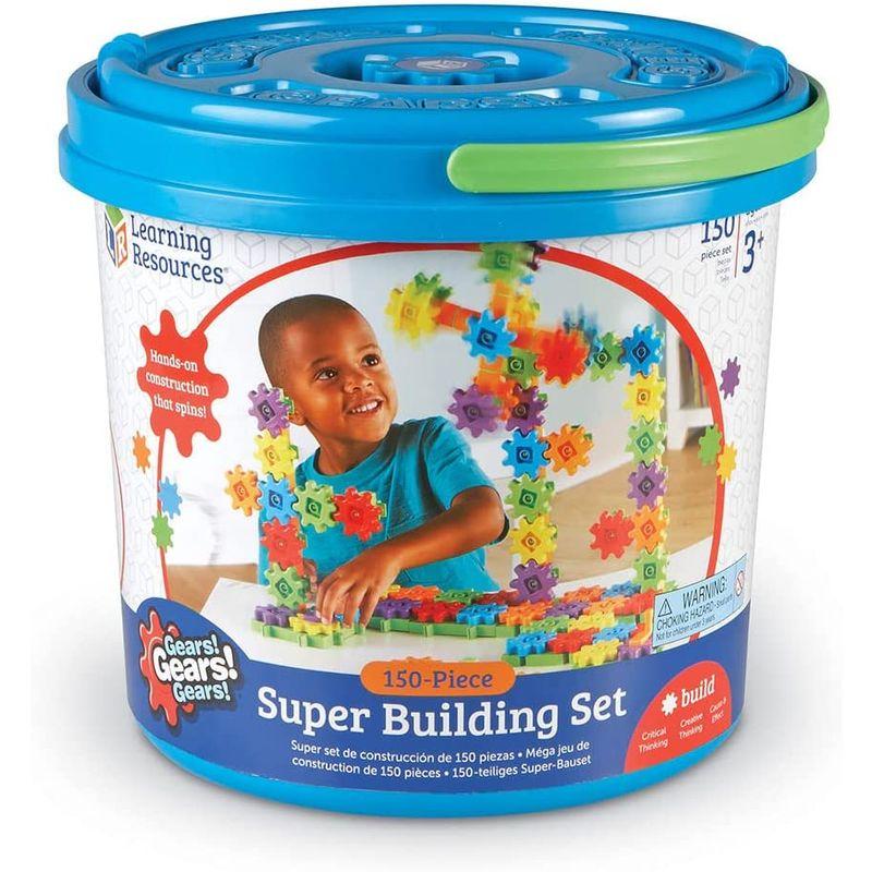 ラーニングリソーシズ おもちゃ 回転ブロック カラフルギアブロック スーパーセット歯車 150ピース LER9164 正規品 おもちゃ 回転ブロック カラフルギアブロック スーパーセット歯車 150ピース LER9164 正規品