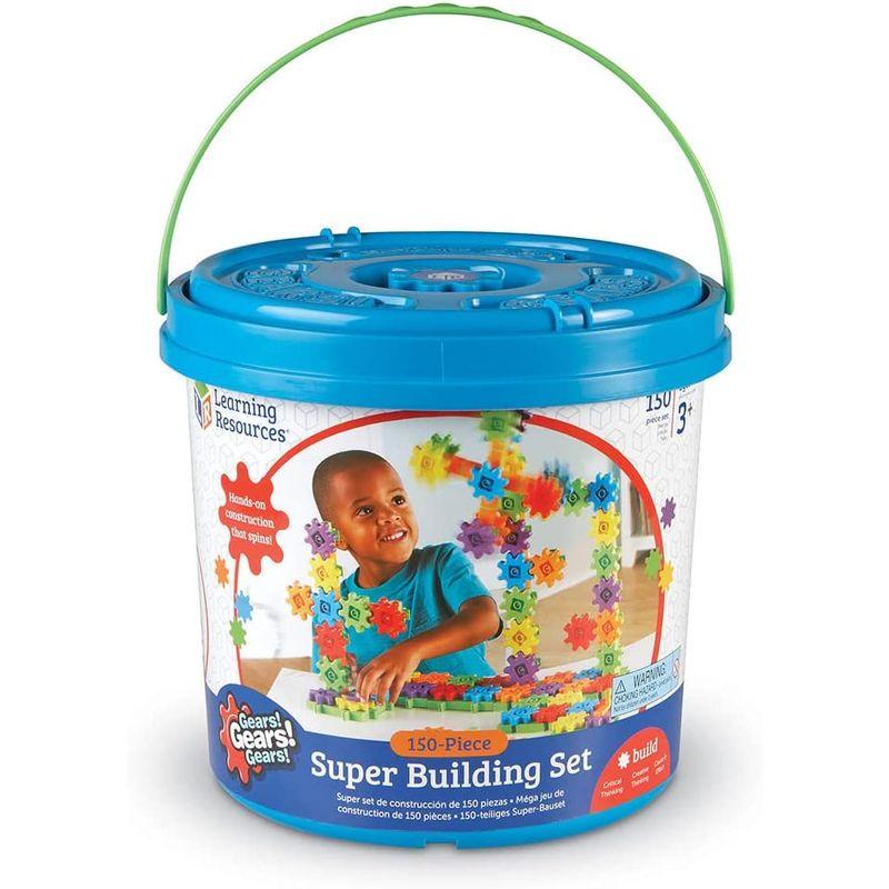 ラーニングリソーシズ おもちゃ 回転ブロック カラフルギアブロック スーパーセット歯車 150ピース LER9164 正規品 おもちゃ 回転ブロック カラフルギアブロック スーパーセット歯車 150ピース LER9164 正規品