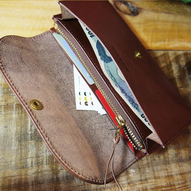 栃木レザー 長財布 フラップ レディース メンズ 本革 レザー