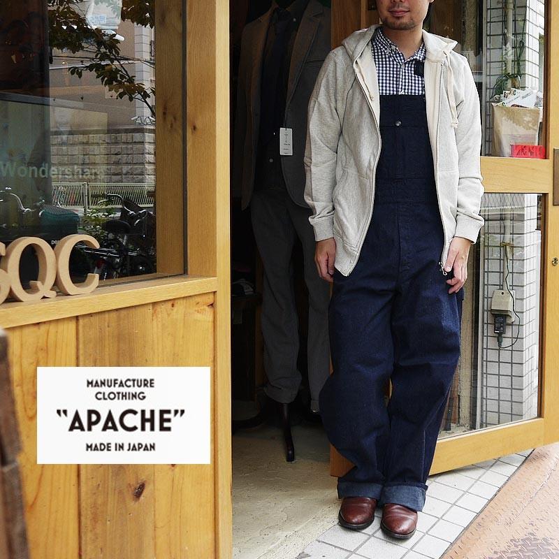 2種類選べる 【APACHE （アパッシュ） ネップデニムオーバーオール