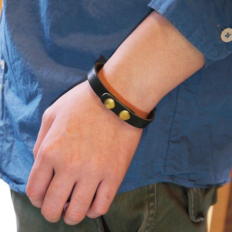 栃木レザー ブレスレット 送料無料 メンズ レディース バングル レザーブレスレット 日本製 ペア |  | 05