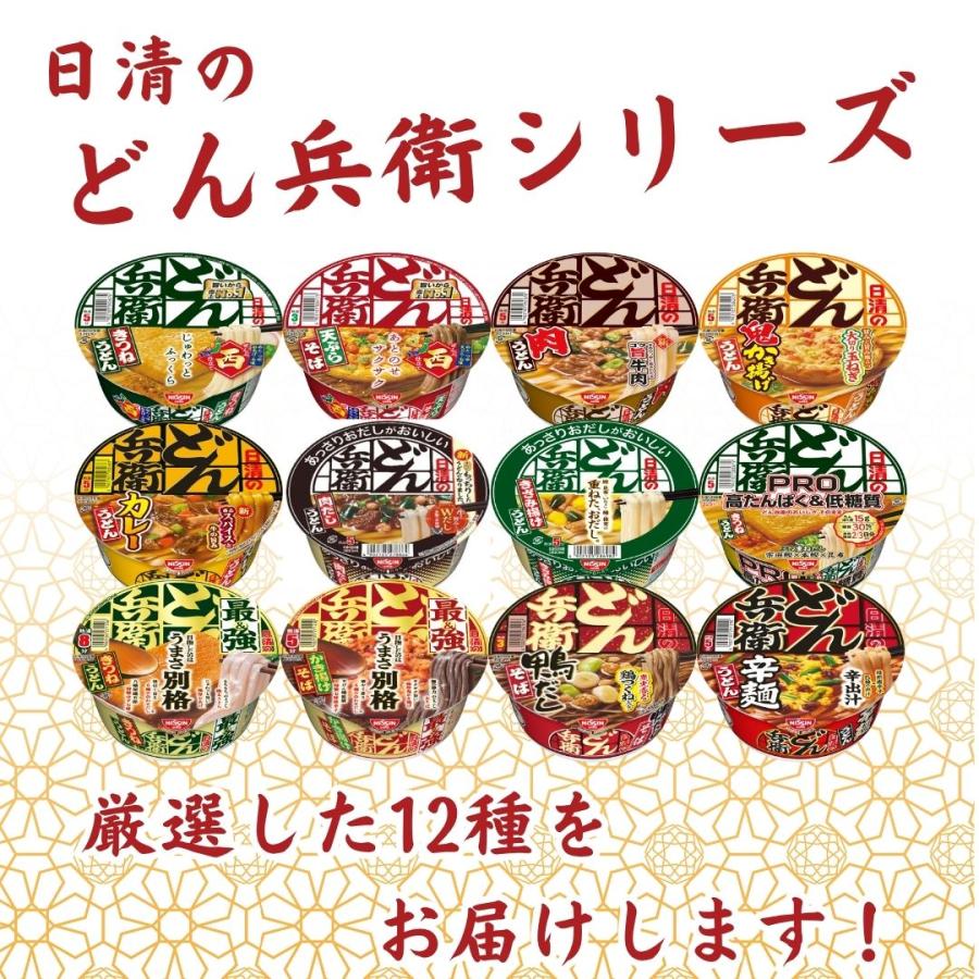 日清のどん兵衛 カップ麺 箱買い 日清 どん兵衛 12種セット カップ