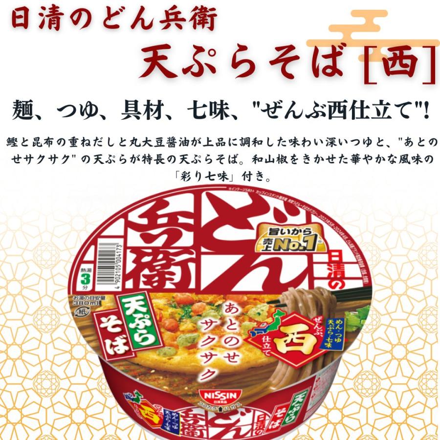 日清のどん兵衛 カップ麺 箱買い 日清 どん兵衛 12種セット カップ