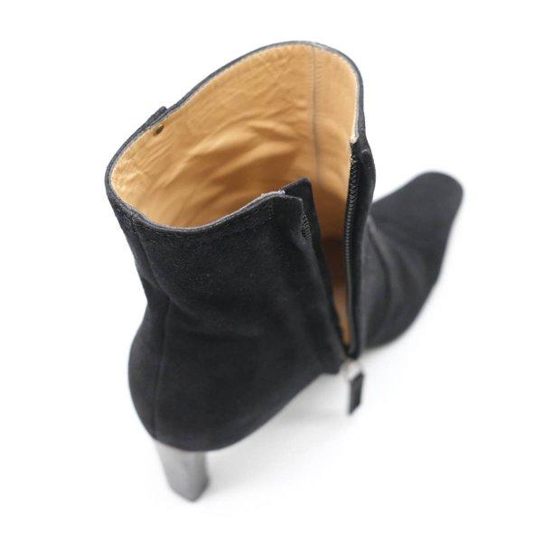 シャネル CHANEL ココマーク ココ ブーツ ショートブーツ スエード 黒 ヒール ブラック レディース #35 | CHANEL | 04