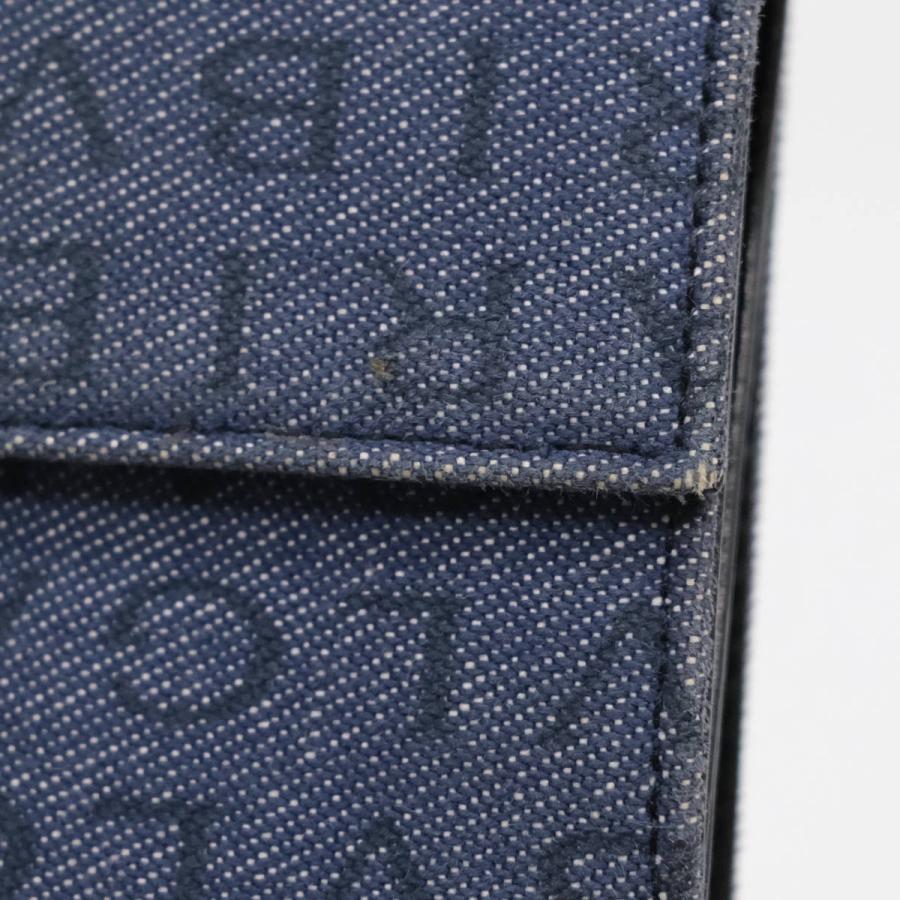 BVLGARI ブルガリ ロゴマニア 財布 二つ折り財布 デニム 青 ブルー