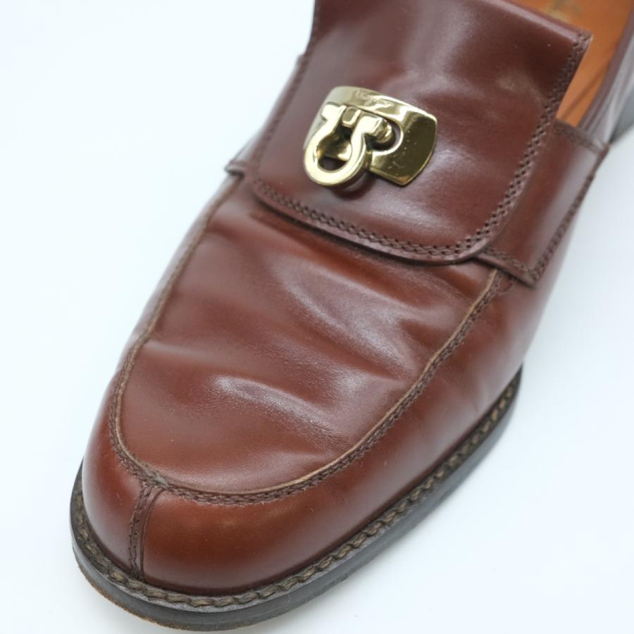 Salvatore Ferragamo サルヴァトーレ フェラガモ ガンチーニ ローファー シューズ 靴 ローヒール ブラウン レディース #6 | GANCINI | 04
