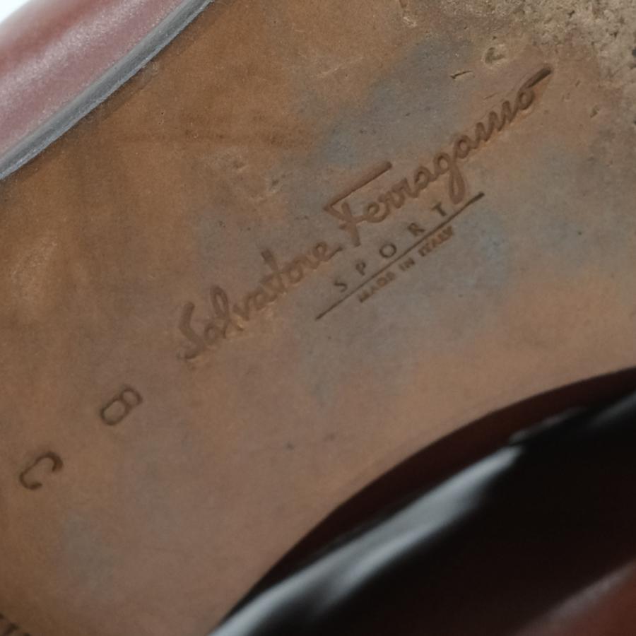 Salvatore Ferragamo サルヴァトーレ フェラガモ ガンチーニ ローファー シューズ 靴 ローヒール ブラウン レディース #6 | GANCINI | 09