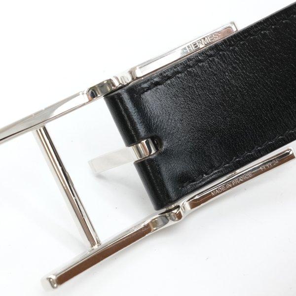 HERMES エルメス ベルト アピ ブラック ブラウン ボックスカーフ トゴ 