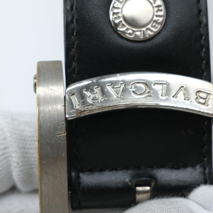 BVLGARI ブルガリ アショーマ ベルト 黒 ブラック 29716 BVLGARI ブルガリ アショーマ ベルト 黒 ブラック 29716