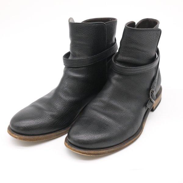 【お値引き】BOTTEGA VENETA ボッテガヴェネタ ボッテガ ブーツ サイドゴア エンジニア 革靴 サイドジップ 黒 ブラック #41 約25.5 | BOTTEGA VENETA | 01