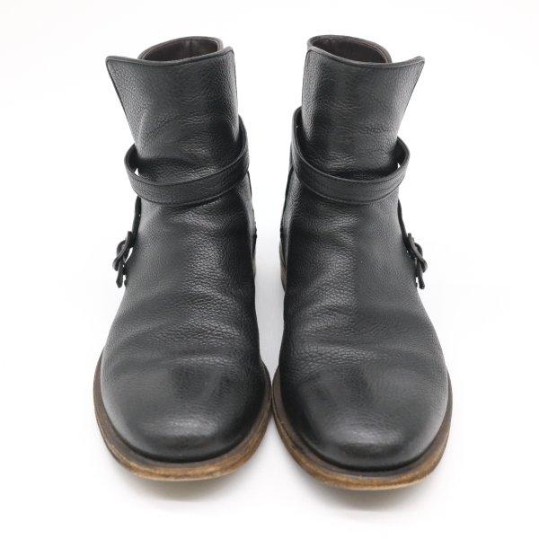 【お値引き】BOTTEGA VENETA ボッテガヴェネタ ボッテガ ブーツ サイドゴア エンジニア 革靴 サイドジップ 黒 ブラック #41 約25.5 | BOTTEGA VENETA | 02