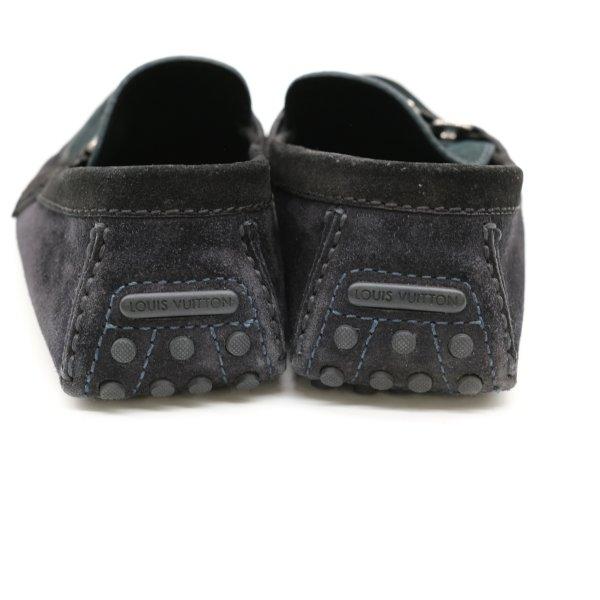 LOUIS VUITTON ヴィトン ドライビングシューズ ローファー モカシン 靴 スエード グリーン ＃7 1/2 | LOUIS VUITTON | 03