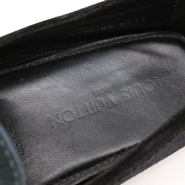 LOUIS VUITTON ヴィトン ドライビングシューズ ローファー モカシン 靴 スエード グリーン ＃7 1/2 | LOUIS VUITTON | 07