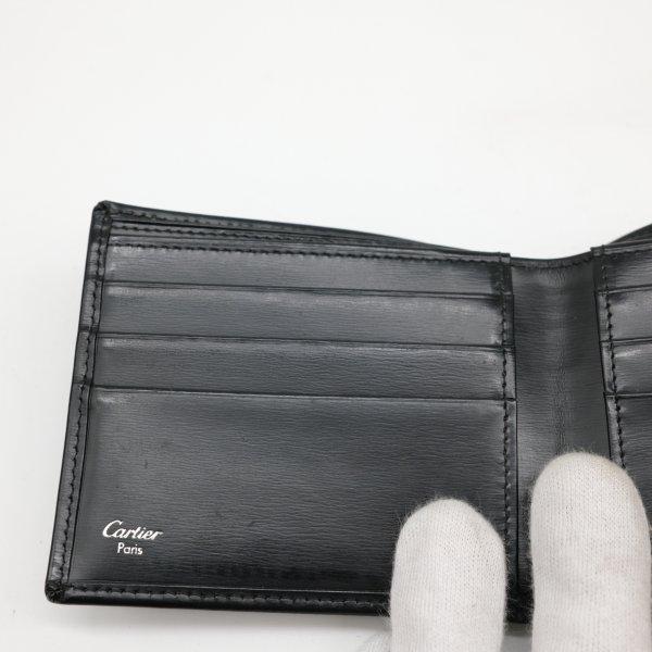 Cartier（カルティエ） パシャ 二つ折り 財布 札入れ 黒 ブラック