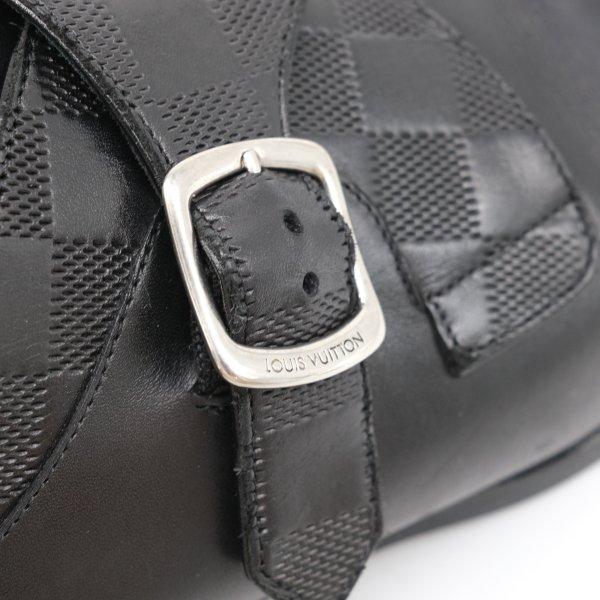 LOUIS VUITTON ヴィトン ダミエ アンフィニ モンクストラップ シューズ 靴 ドレスシューズ 黒 ブラック ＃8 1/2 | LOUIS VUITTON | 13