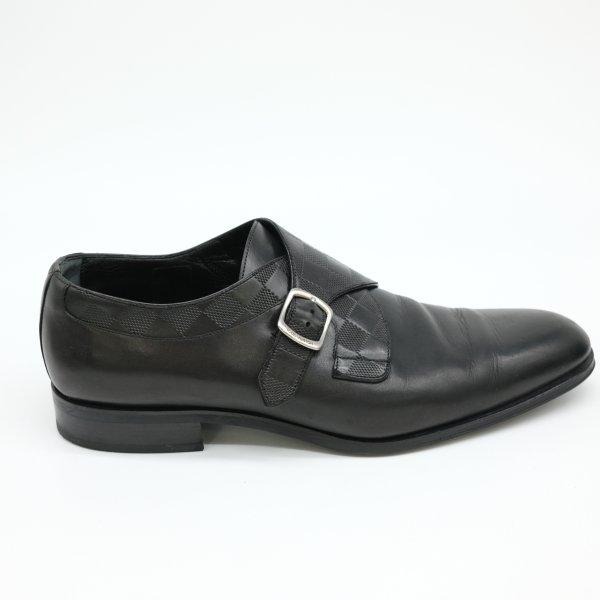 LOUIS VUITTON ヴィトン ダミエ アンフィニ モンクストラップ シューズ 靴 ドレスシューズ 黒 ブラック ＃8 1/2 | LOUIS VUITTON | 03