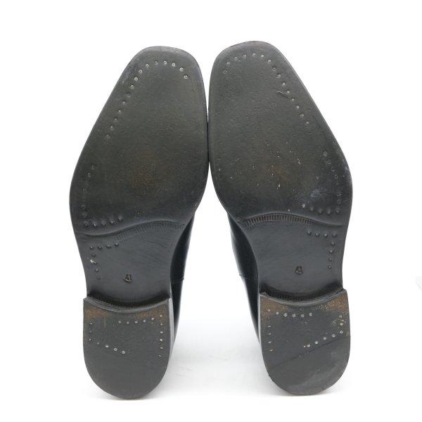 VERSACEヴェルサーチ 黒レザー フラップシューズ 26cm 41 1/2 VERSACEヴェルサーチ 黒レザー フラップシューズ 26cm 41 1/2