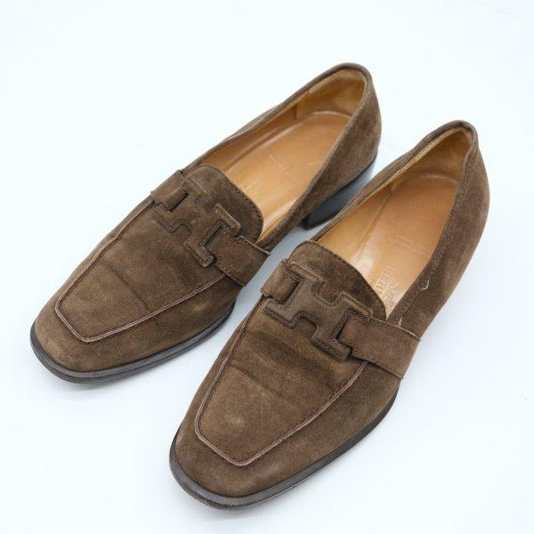 HERMES エルメス コンスタンス スエード モカシン ローファー シューズ 靴 スリッポン 361/2 約23.5cm | HERMES | 01