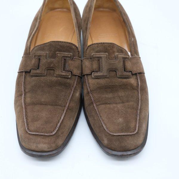 HERMES エルメス コンスタンス スエード モカシン ローファー シューズ 靴 スリッポン 361/2 約23.5cm | HERMES | 02